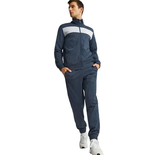Bộ Thể Thao Nam Puma Tracksuit Jersey Poly 846467-16 Blue Gray Màu Xanh Xám Size XL