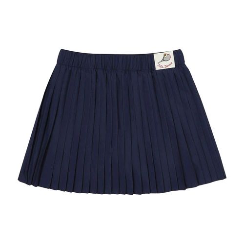 Chân Váy Trẻ Em Fila Tennis Line Pleats Skirt FK2SKF1201F-DID Màu Xanh Navy