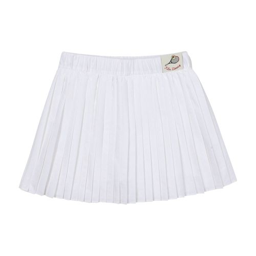 Chân Váy Trẻ Em Fila Tennis Line Pleats Skirt FK2SKF1201F-OWH Màu Trắng