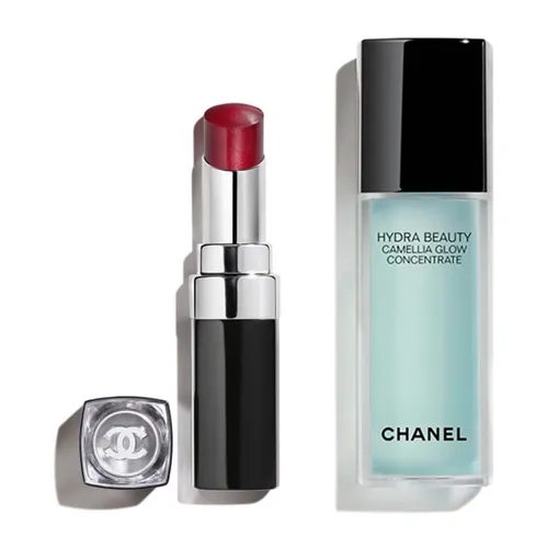 Son Môi Chanel Bộ sản phẩm - Combo 2 Món (Son Chanel Rouge Coco Bloom 140 Alive Và Tinh Chất Dưỡng Ẩm Beauty Camellia Glow Concentrate Serum 15ml) - Vua Hàng Hiệu