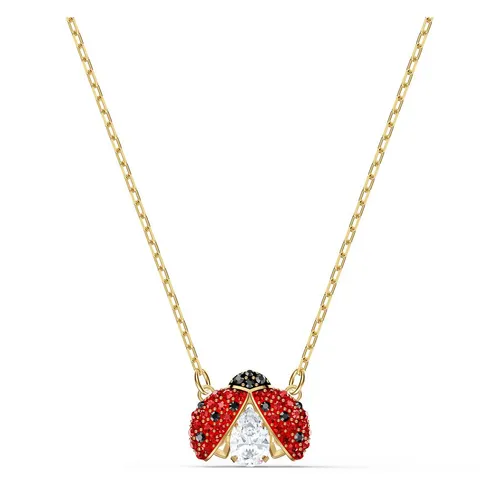 Trang sức - Dây Chuyền Nữ Swarovski Sparkling Dance Ladybug Necklace Red, Gold-Tone Plated 5521787 Màu Đỏ - Vua Hàng Hiệu