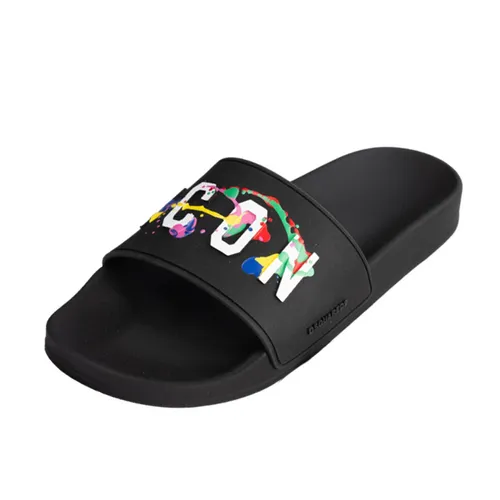 Dép Nam Dsquared2 Rubber Slides  FFM0023 17205573 M1165 Màu Đen Size 40