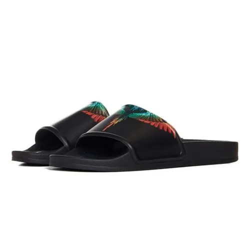 Dép Marcelo Burlon - Dép Nam Marcelo Burlon Black With Multicolor Wings Printed CMIC001S23PLA002 1084 Màu Đen - Vua Hàng Hiệu