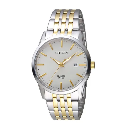 Đồng hồ - Đồng Hồ Nam Citizen Quartz BI5006-81P Màu Demi (Vàng-Bạc) - Vua Hàng Hiệu