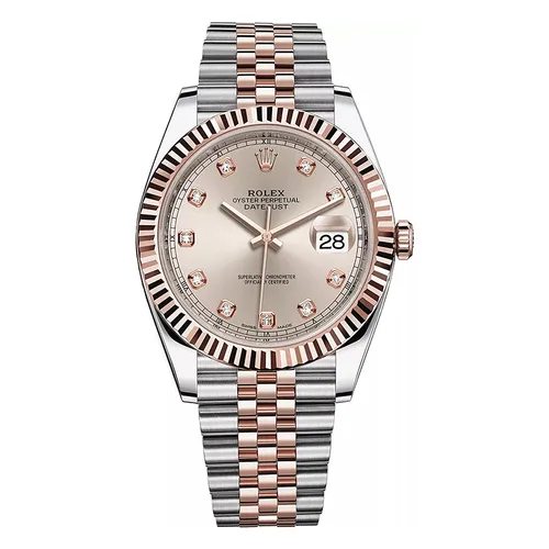 Đồng Hồ Nam Rolex Datejust 41mm 126331-0008 Sundust Màu Bạc Vàng Hồng - Đồng hồ - Vua Hàng Hiệu