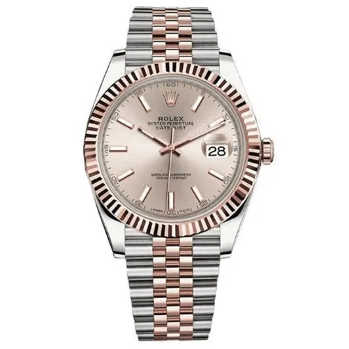 Đồng hồ - Đồng Hồ Nam Rolex Datejust 41mm 126331-0010 Sundust Màu Bạc/Vàng Hồng - Vua Hàng Hiệu