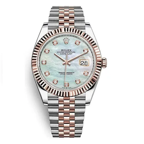 Đồng Hồ Nam Rolex Datejust 41mm 126331-0014 MOP Màu Bạc Vàng Hồng - Đồng hồ - Vua Hàng Hiệu