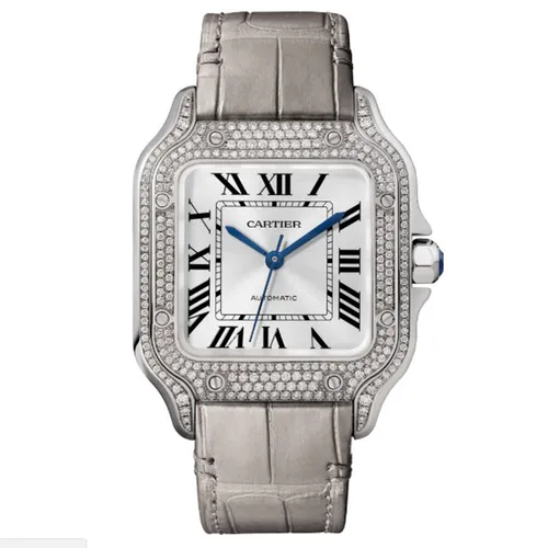 Đồng Hồ Nữ Cartier Santos De WJSA0014 35,1mm Màu Xám - Đồng hồ - Vua Hàng Hiệu