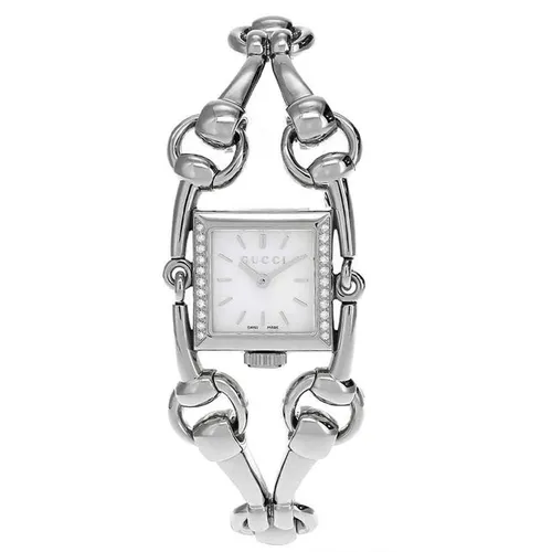 Đồng hồ - Đồng Hồ Nữ Gucci Signoria YA116505 Vintage Màu Bạc Trắng - Vua Hàng Hiệu
