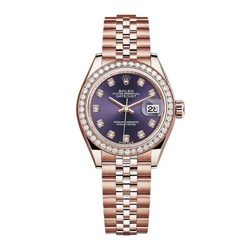 Đồng Hồ Nữ Rolex Datejust 28mm Everose Gold And Aubergine Dial 279135RBR-0011 Màu Vàng Hồng - Đồng hồ - Vua Hàng Hiệu