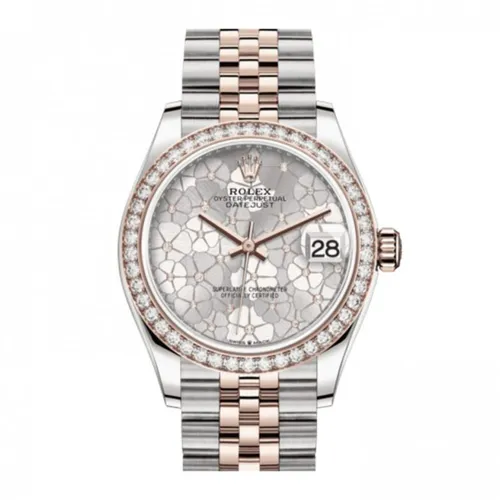 Đồng Hồ Nữ Rolex Datejust 31mm Stainless Steel Rose Gold 278381-0032 Floral Màu Bạc Vàng Hồng - Đồng hồ - Vua Hàng Hiệu