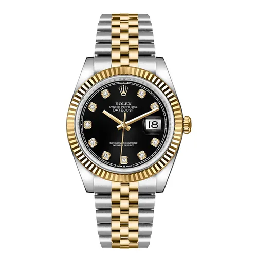 Đồng hồ - Đồng Hồ Nữ Rolex Datejust 36mm 126233-0021 Black Dial Màu Demi (Vàng - Bạc) - Vua Hàng Hiệu