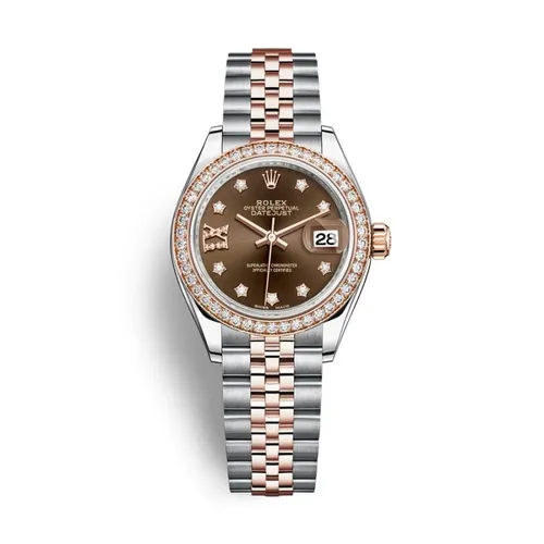 Đồng Hồ Nữ Rolex Steel Everose Gold Lady Datejust 28mm 279381RBR Màu Bạc Vàng Hồng - Đồng hồ - Vua Hàng Hiệu