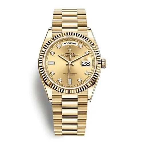 Đồng Hồ Rolex Day-Date 36 128238-0008 Màu Vàng - Đồng hồ - Vua Hàng Hiệu