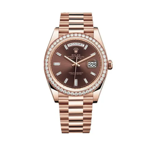 Đồng Hồ Rolex Day-Date 40mm Rose Gold 228345RBR-0006 Màu Nâu Chocolate