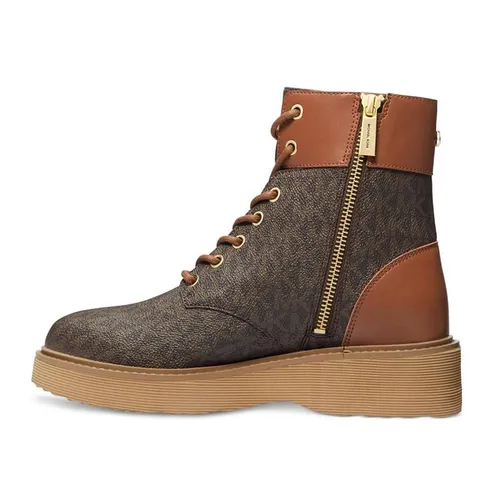 Giày Boot Nữ Michael Kors Aniya Side-Zip Màu Nâu