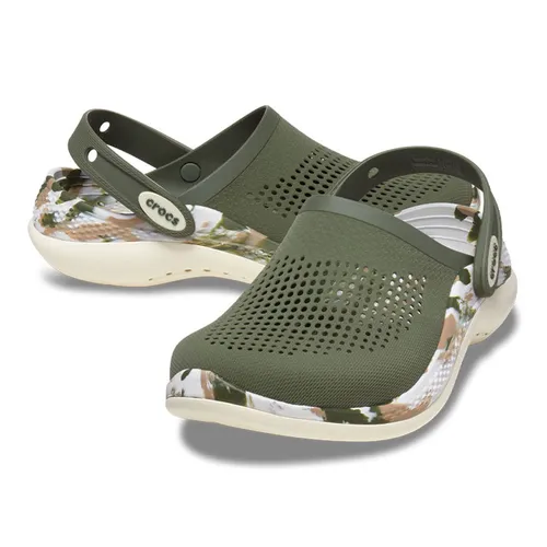 Giày Crocs Clog Literide 360 Marbled 207634-3TC Màu Xanh Olive - Giày - Vua Hàng Hiệu
