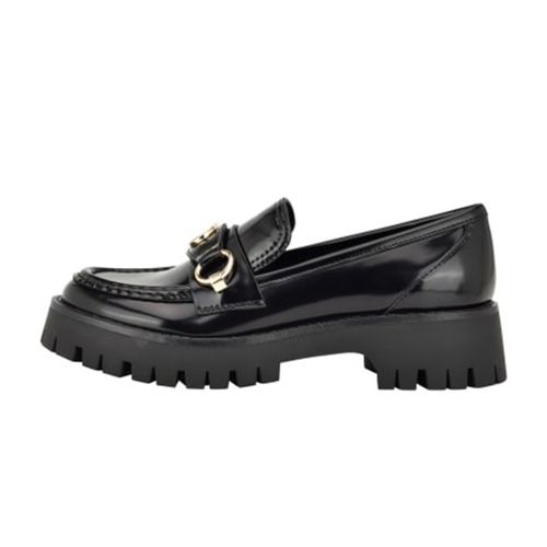 Giày Lười Nữ Guess G Logo Lug Sole Loafer Black 002 Màu Đen