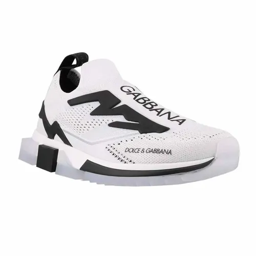 Giày Sneaker Nam Dolce & Gabbana D&G Sorrento Turnschuhe White CS1823AW478-89697 Màu Trắng Đen