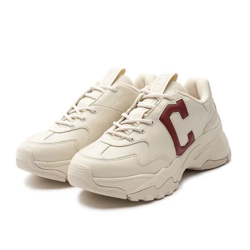 Giày Thể Thao MLB Big Ball Chunky Window Cleveland Guardians 3ASHBCW3N-45WHS Màu Be/Đỏ