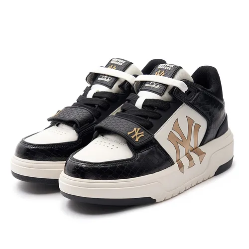 Giày Đen phối trắng - Giày Thể Thao MLB Chunky Liner Mid Lux New York Yankees 3ASXCMC3N-50BKS Màu Đen Trắng - Vua Hàng Hiệu