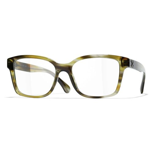 Kính Mắt Cận Nữ Chanel Eyeglasses Squares CH3451B 1729 Màu Xanh Xám