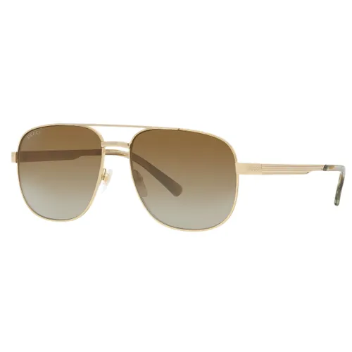 Kính Mát Gucci GG1223S 003 Màu Nâu Vàng - Kính mắt - Vua Hàng Hiệu