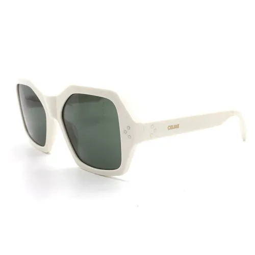 Kính Mát Nữ Celine Sunglasses CL401041 21N Màu Trắng Xanh