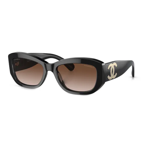 Kính Mát Nữ Chanel Rectangle Sunglasses CH5493-C622S5 Màu Đen - Kính mắt - Vua Hàng Hiệu