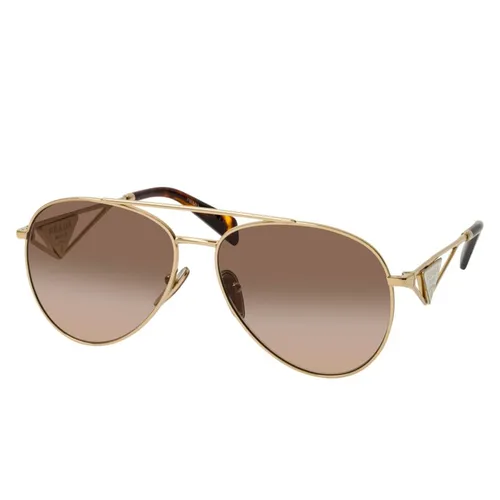 Kính Mát Nữ Prada Sunglasses SPR73Z ZVN3D0 Màu Nâu - Kính mắt - Vua Hàng Hiệu