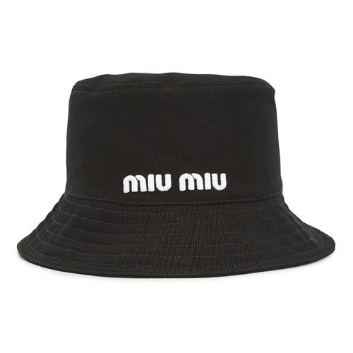 Mũ Miu Miu Bucket Hat 5HC196 Màu Đen