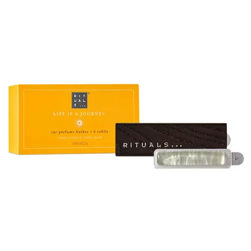 Nước hoa Rituals - Nước Hoa Ô Tô Rituals Life Is A Journey Car Perfume Holder + 2 Refills Sweet Orange & Cedar Wood 2 x 3g - Vua Hàng Hiệu