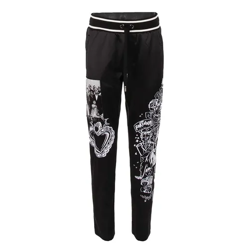 Thời trang Quần dài 100%Polyester - Quần Dài Nam Dolce & Gabbana D&G Pants GY8WAZ Màu Đen Size 44 - Vua Hàng Hiệu