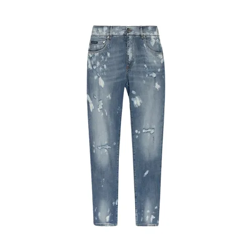 Quần Jean Nam Dolce & Gabbana D&G Slim GY07CD G8JH0 S9001 Màu Xanh Size 46