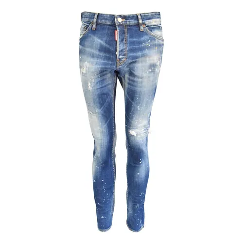 Thời trang - Quần Jean Nam Dsquared2 Cool Guy Jeans S74LB0956 S30342 470 Màu Xanh Nhạt Size 48 - Vua Hàng Hiệu