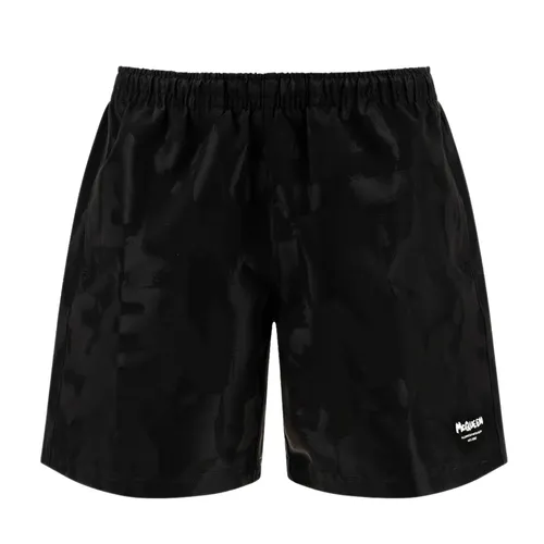 Quần Short Nam Alexander Mcqueen Black Nylon Beach Boxer 7265584405Q 1078 Màu Đen