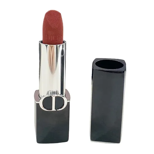 Son Môi Dior Nữ Đỏ hồng đất - Son Dior Rouge Dior Couleur Couture Velvet 360 Souffle De Rose Màu Đỏ Hồng Đất - Vua Hàng Hiệu