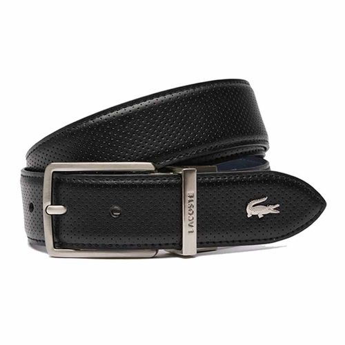 Thắt Lưng Nam Lacoste Belt Can Be Used On Both Sides With Engraved Clasp Made Of Piqué Leather RC4002 672 Màu Đen Size 110