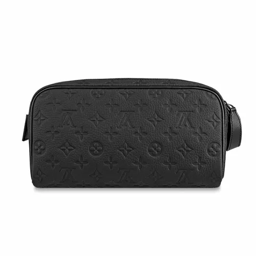 Túi xách Louis Vuitton Túi cầm tay - Túi Cầm Tay Nam Louis Vuitton LV Dopp Kit Monogram Black M59478 Màu Đen N-YT - Vua Hàng Hiệu