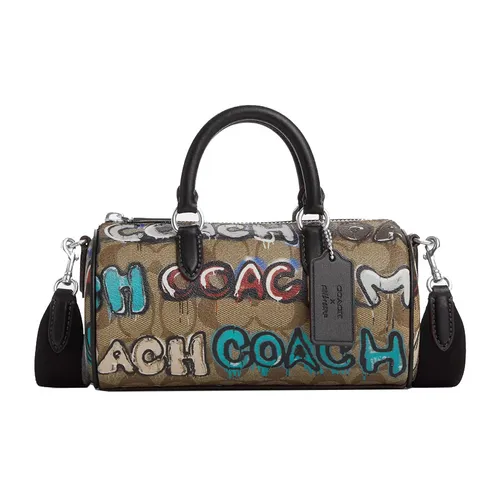 Túi Đeo Chéo Nữ Coach x Mint + Serf Lacey Crossbody In Signature Canvas CM094 Màu Nâu Đen