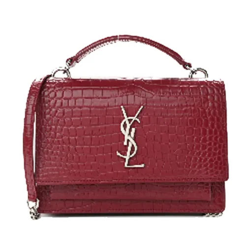 Túi xách - Túi Đeo Chéo Nữ Yves Saint Laurent YSL Sunset Chain Wallet Amaretto Màu Đỏ - Vua Hàng Hiệu