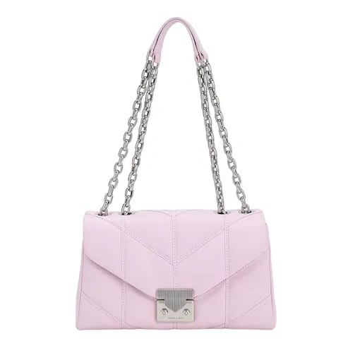 Túi Đeo Vai Nữ Charles & Keith CNK Eudora Chevron Trapeze Bag Lilac 20671469 Màu Hồng Nhạt