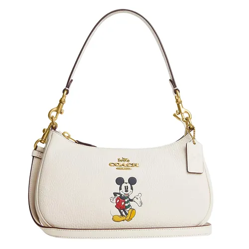 Túi Đeo Vai Nữ Coach Disney x Coach Teri Shoulder Bag With Mickey Mouse M859 Màu Trắng