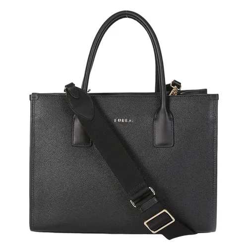 Túi Tote Nữ Furla Afrodite Leather Tote Bag Black Màu Đen - Túi xách - Vua Hàng Hiệu