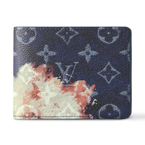Ví Nam Louis Vuitton LV Leather Multiple Monogram Other M82827 Màu Xanh - Túi xách - Vua Hàng Hiệu
