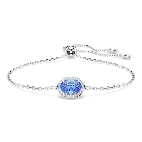 Trang sức - Vòng Đeo Tay Nữ Swarovski Constella Bracelet, Oval Cut, Blue, Rhodium Plated 5671895 Màu Xanh Blue - Vua Hàng Hiệu