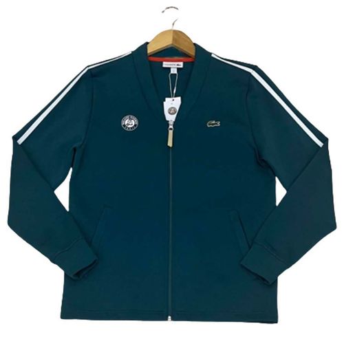 Áo Khoác Nỉ Lacoste Roland Garros Jacket SH3646 00 YM6 Màu Xanh Green Size 3