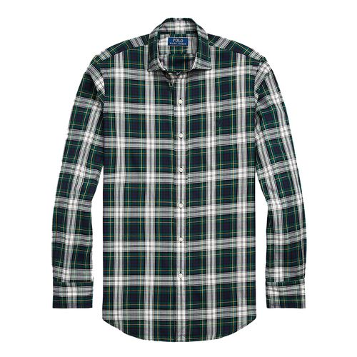 Áo Sơ Mi Nam Ralph Lauren Classic Fit Plaid Twill Shirt 588001 Màu Xanh/Xám Size XS