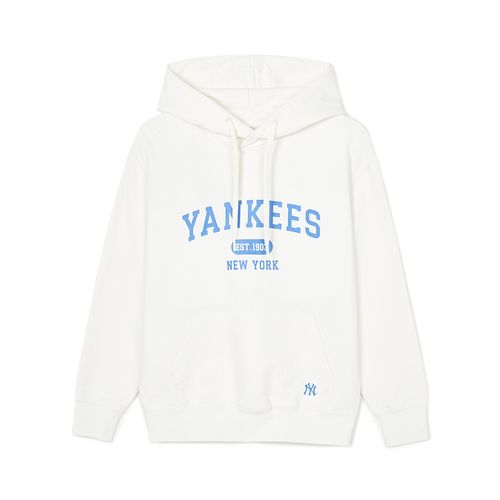 Áo Hoodie MLB Overfit của Varsity New York Yankees 3AHDV0141-50CRS Màu Trắng Kem