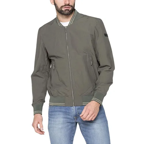 Carrera Jeans Nam Áo Bomber - Áo Khoác Bomber Nam Carrera Jeans Classic 408N1462A_765 Màu Xanh Rêu Size M - Vua Hàng Hiệu